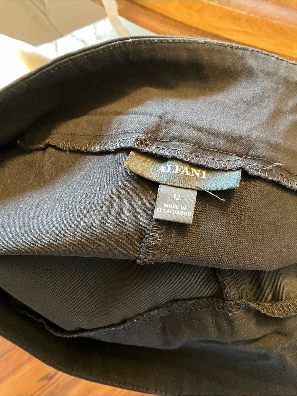 Alfani Women’s Black Slim Dress Pants - Picture 3 of 3